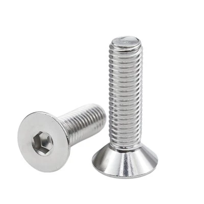 Rustfritt stål 304 flat tellert hode hex skrue